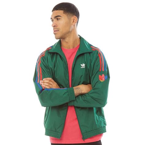 adidas trefoil jacke green herren|Men .